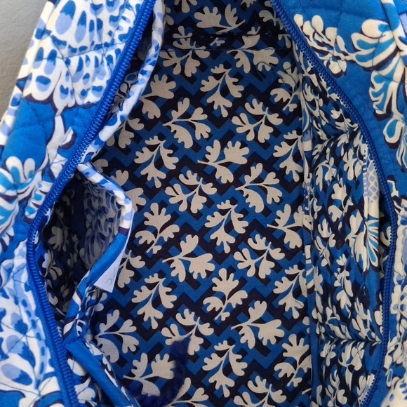 Vera Bradley 100 Handbag Blue Lagoon - Picture 8 of 12